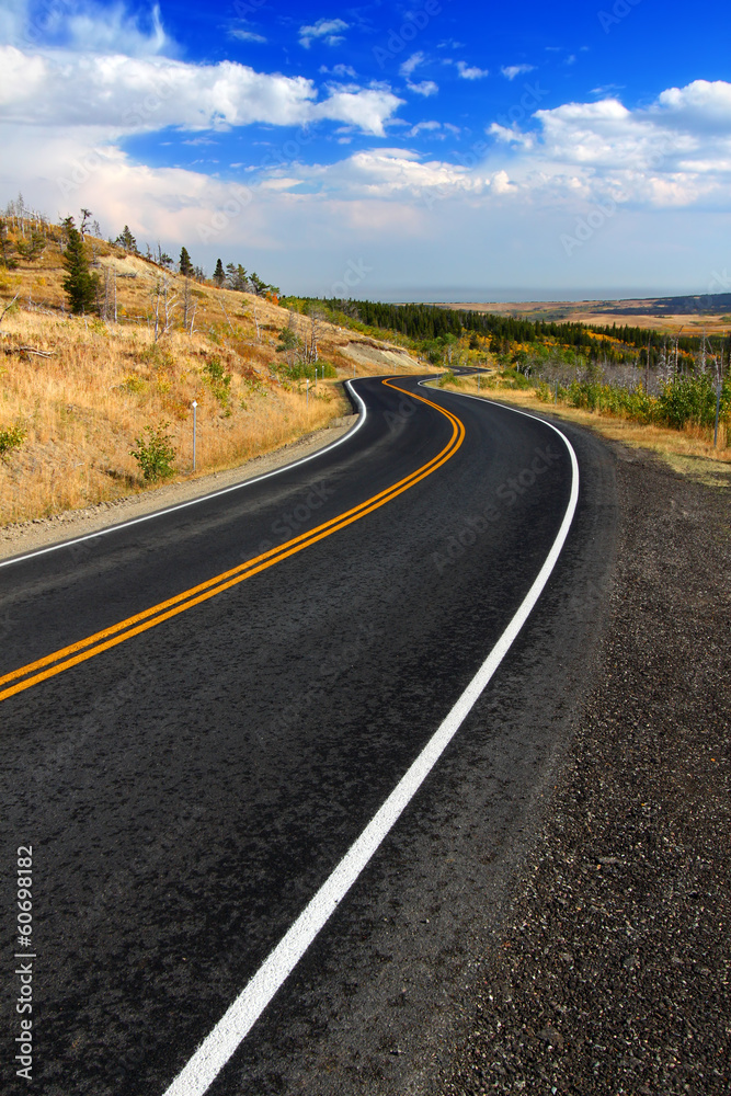 Glacier County Montana Roadway