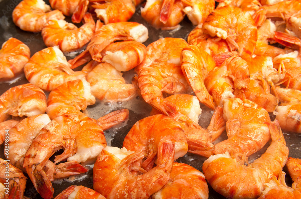 cooking red shrimps cooking red shrimps