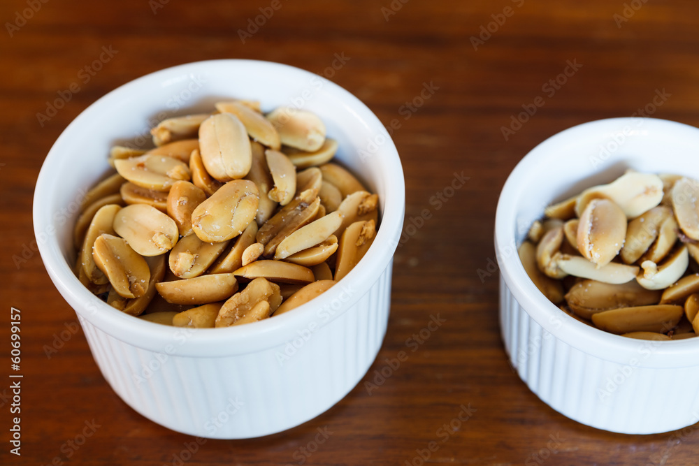Salted peanuts. Nuts in a Small Bowl Salted peanuts. Nuts in a Small Bowl