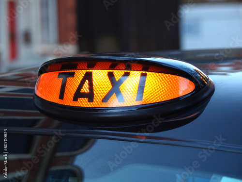 taxi sign photo