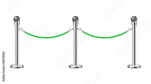 Stand rope barriers photo