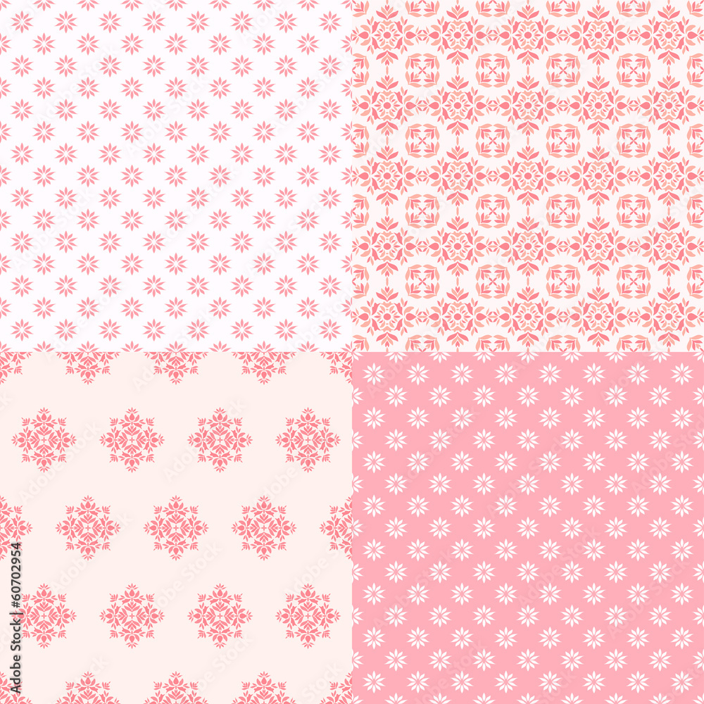 Collection pink seamless