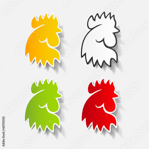 realistic design element: cock
