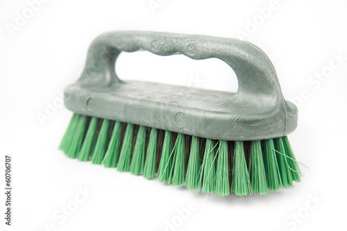 Cleaning brush isolated on white background