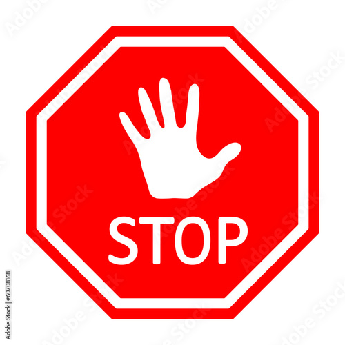 Traffic stop sign - Vector EPS10
