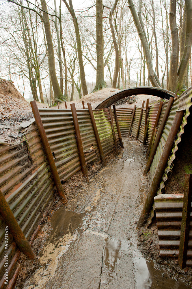 WW1 Trenches, Sanctuary Wood, Ypres, Belgium WW1 Trenches, Sanctuary Wood, Ypres, Belgium