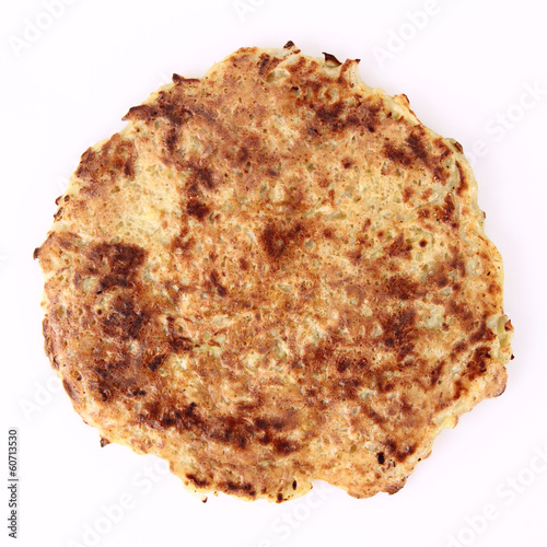 Potato Pancakes on white background