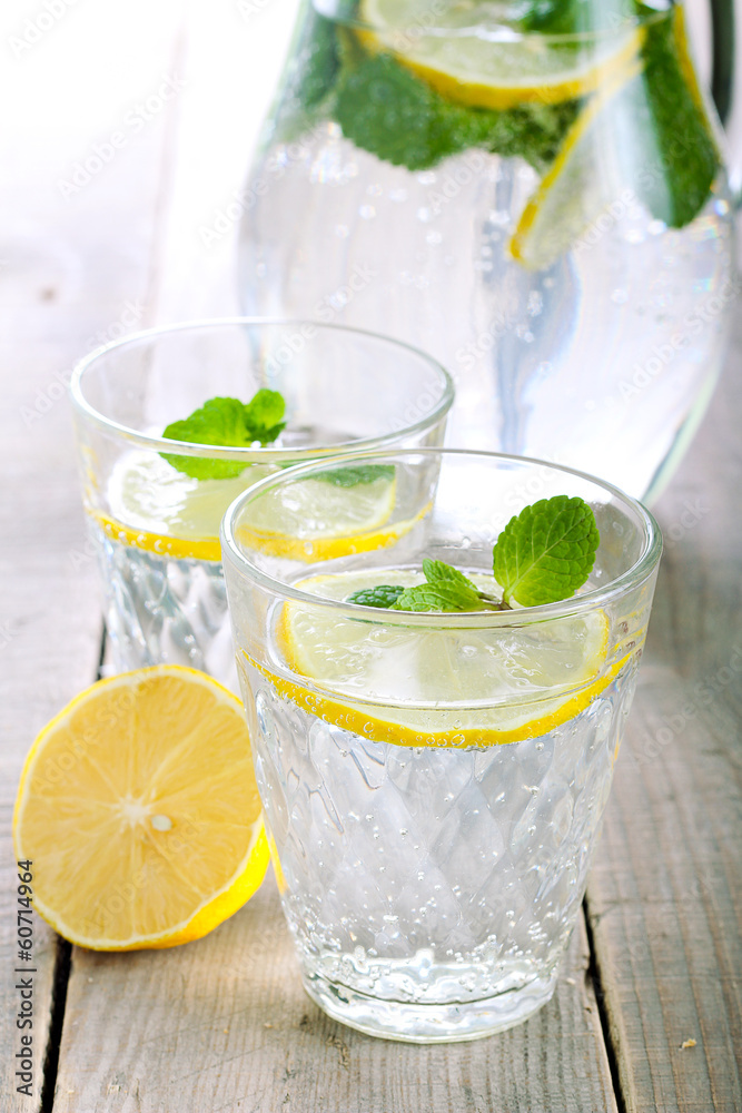 Lemon and mint fizz Lemon and mint fizz