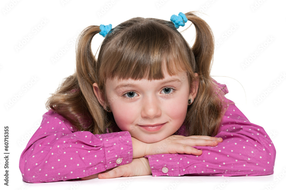 Rest of a thoughtful girl
