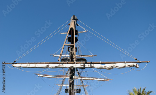 Masts galleon ship