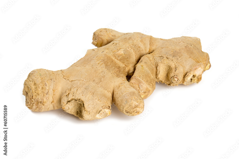 ginger root isolated on white background