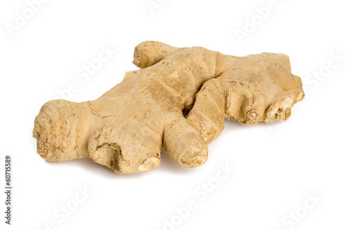 ginger root isolated on white background