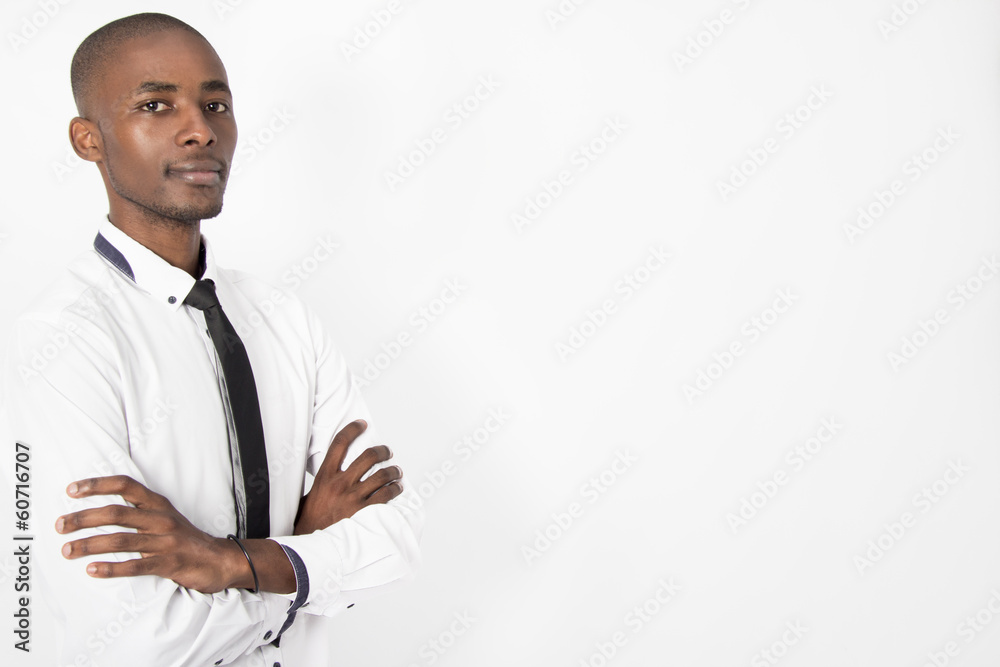 Black business man on a isolated background Black business man on a isolated background