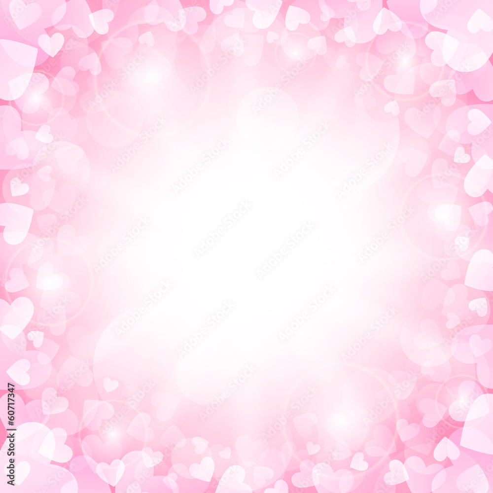 Pink Valentines background - obrazy, fototapety, plakaty 