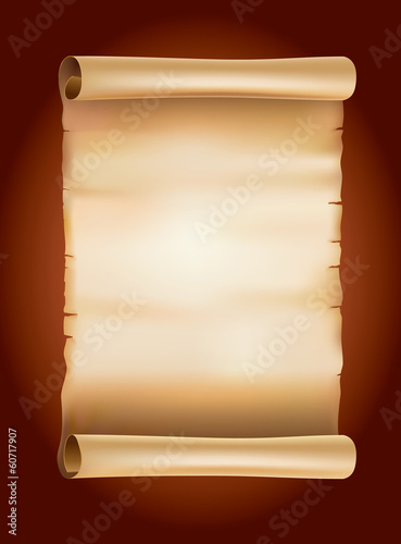 Old vintage scroll on background