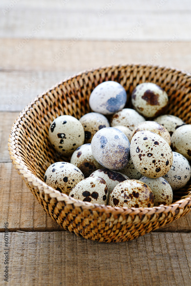fresh quail eggs