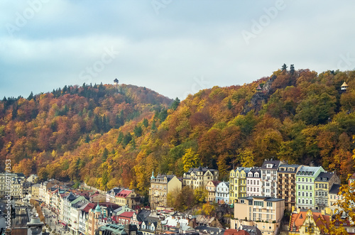 Panorama of Karlovy Vary,Czech republic © borisb17