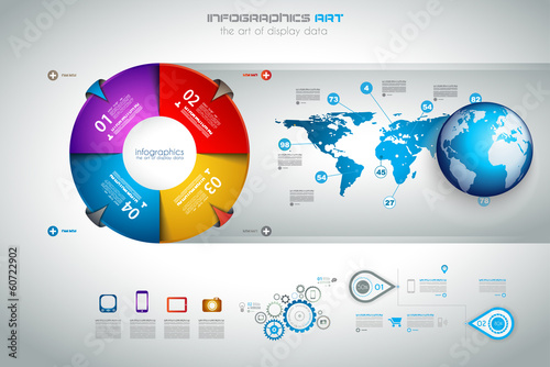 Modern Infografics template for data visualizations.