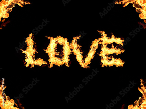 Love abstract flame photo