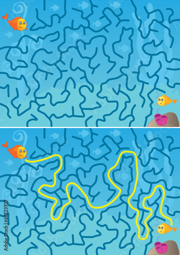 Little fishes maze