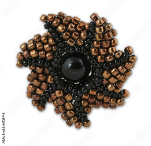 Orange and black crystal cl...