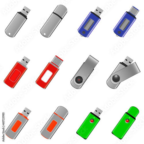 USB flash memory set
