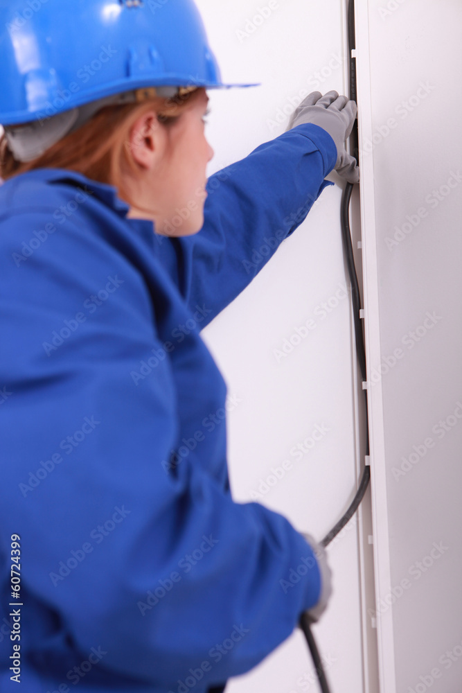 Female electrician Female electrician