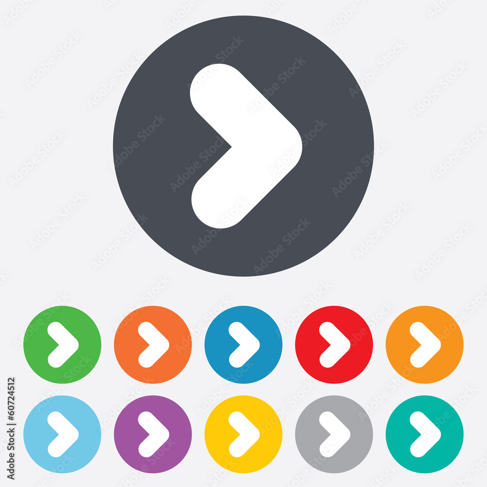 Arrow sign icon. Next button. Navigation symbol Arrow sign icon. Next button. Navigation symbol