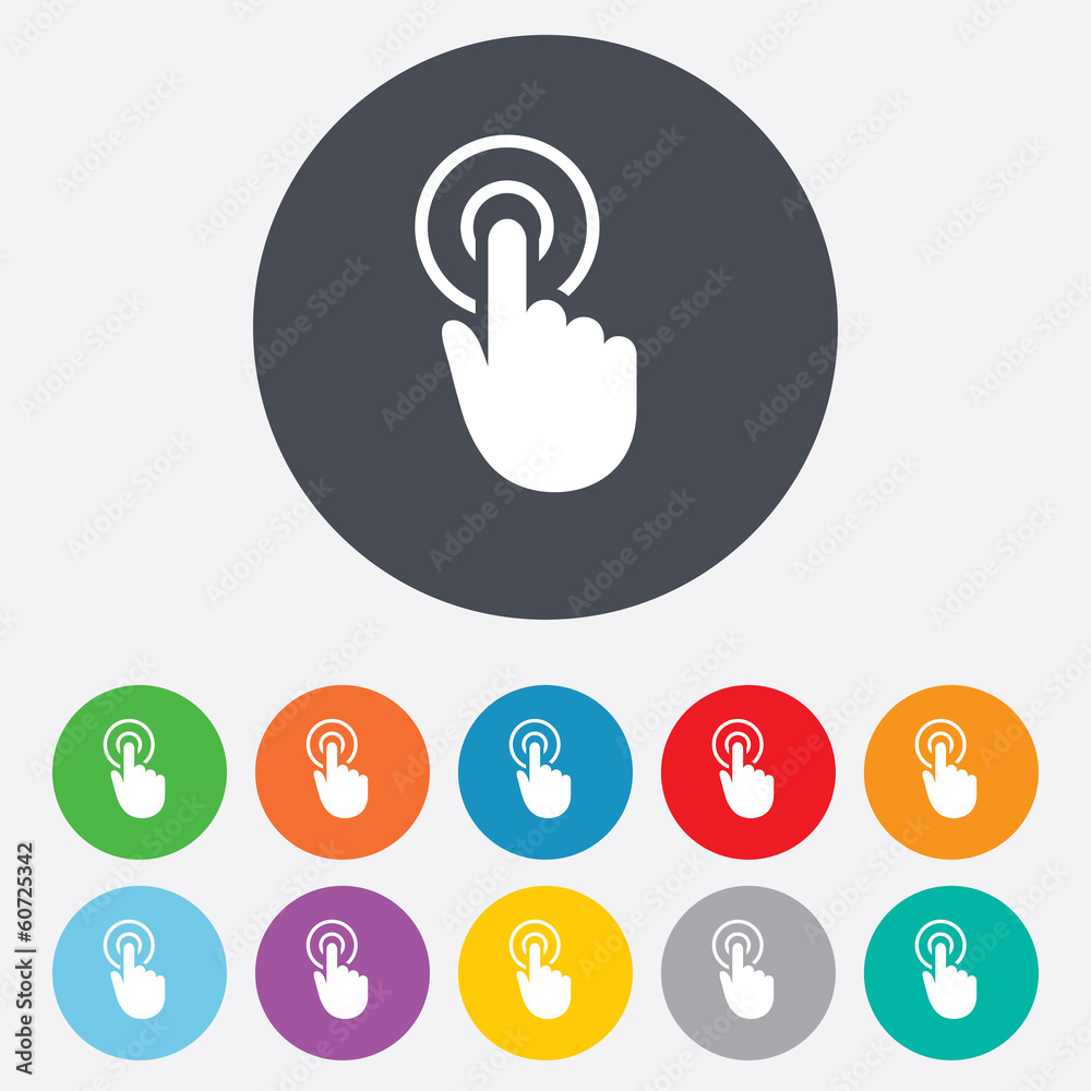 Hand cursor sign icon. Hand pointer symbol. Hand cursor sign icon. Hand pointer symbol.