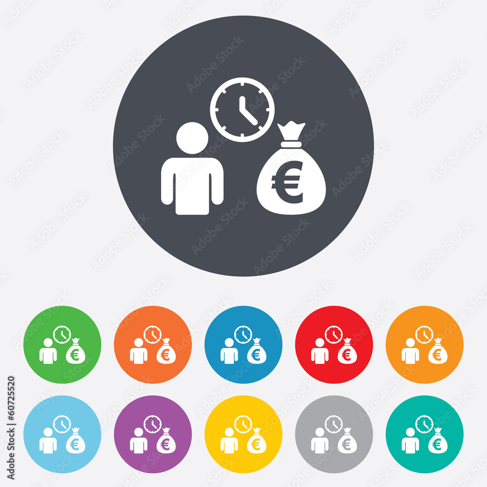 Bank loans sign icon. Get money fast symbol. Bank loans sign icon. Get money fast symbol.