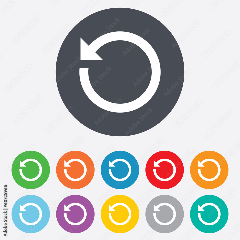 Repeat icon. Refresh symbol. Loop sign. Repeat icon. Refresh symbol. Loop sign.