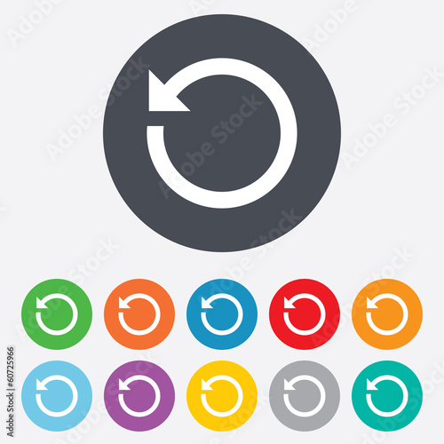 Repeat icon. Refresh symbol. Loop sign.
