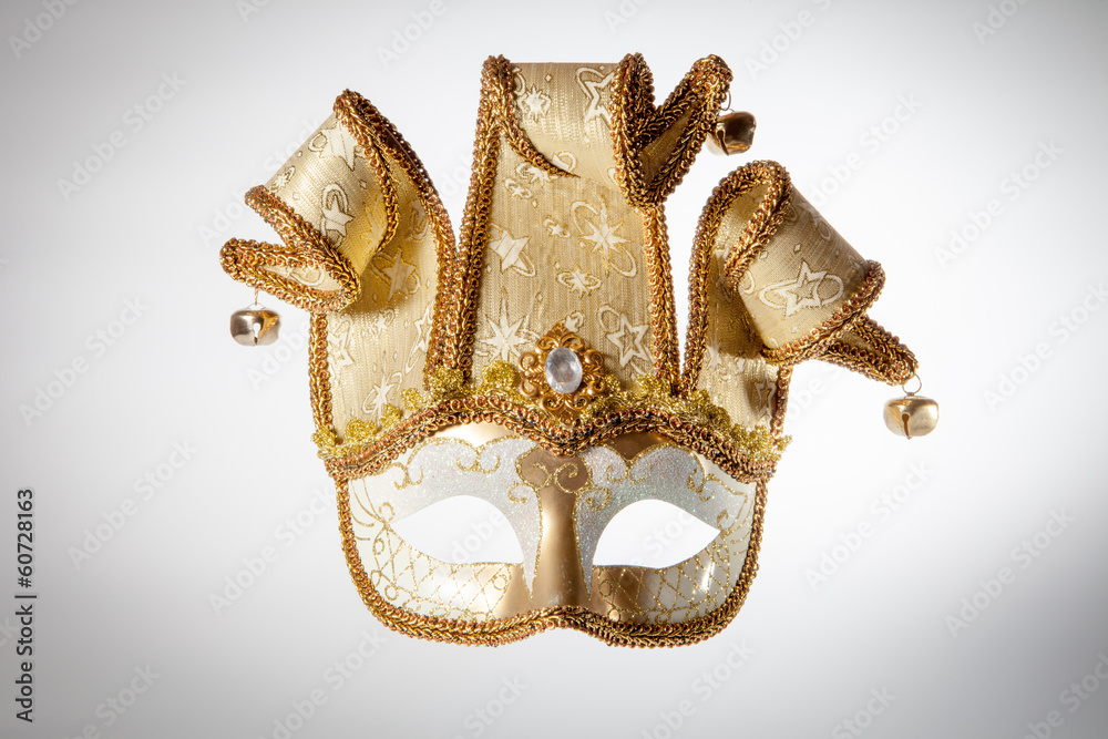 Naklejka premium Isolated venetian carnival mask