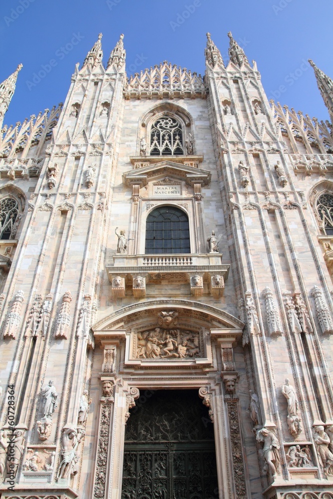 Milan, Italy - Cathedral facade