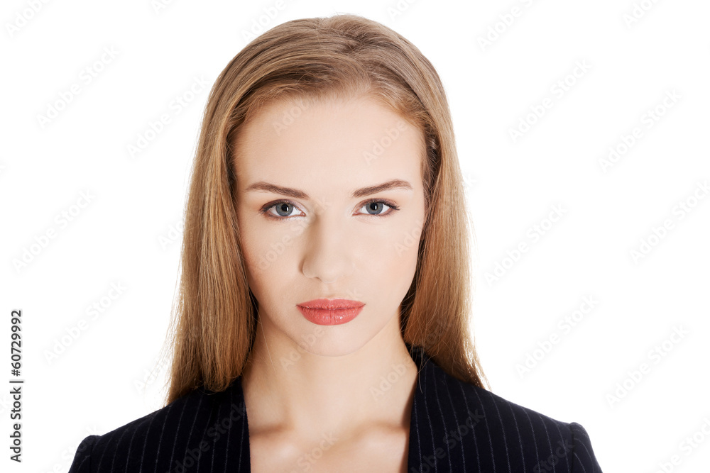 Portrait of beautiful caucasian business woman. Portrait of beautiful caucasian business woman.