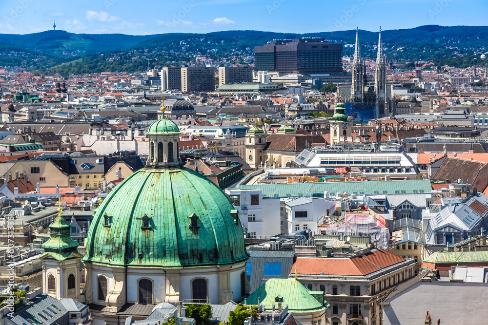 Panorama of Vienna from St. Stephen's Cathedral