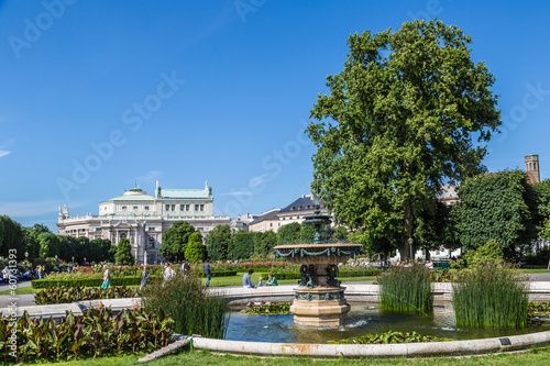 Beautiful park in Vienna, Austria