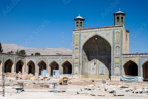 Vakil mosque under reconstruction, Shiraz, Iran