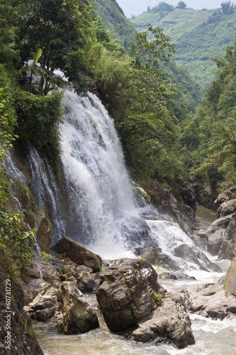 Cat Cat waterfall in Sapa  Vietnam