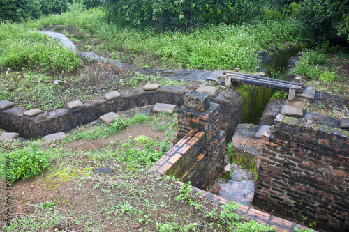 Recovered Frech trenches in Dien Bien Phu  Vietnam. 