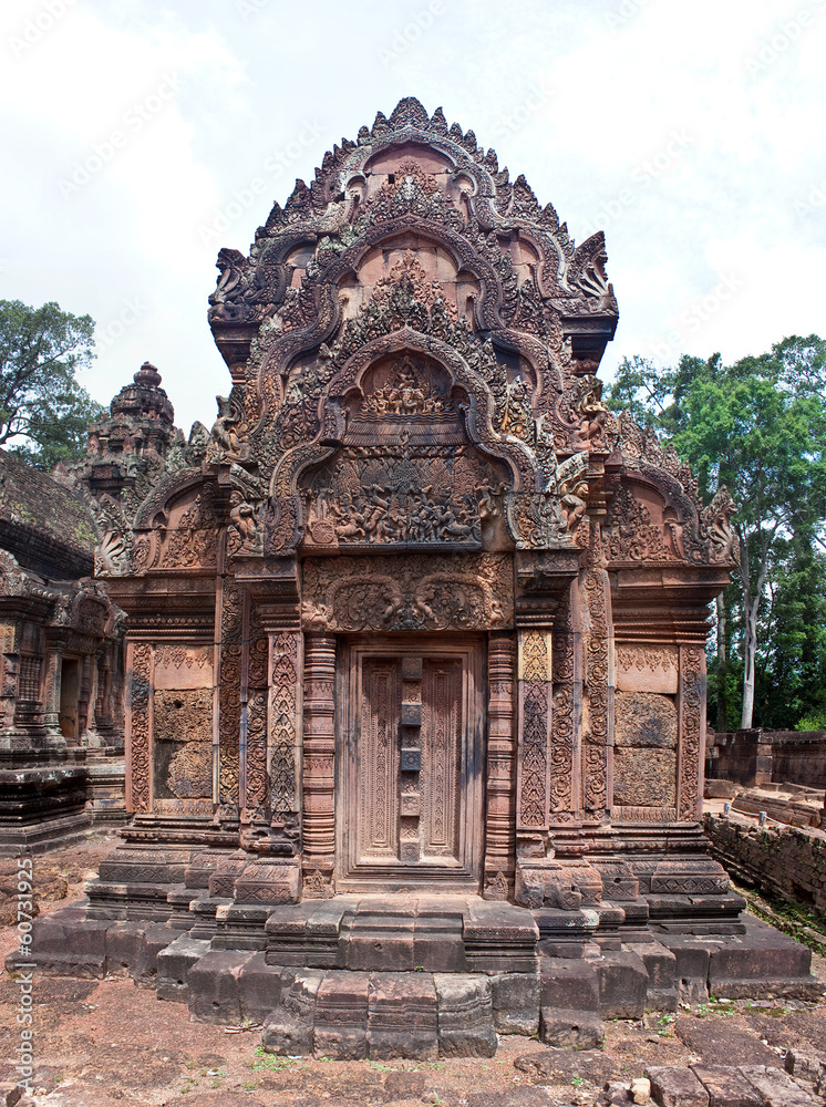 Ruins of ancient Angkor temple Banteay Srei , Cambodia Ruins of ancient Angkor temple Banteay Srei , Cambodia