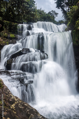 Tat Tha Jet waterfall on Bolaven plateau in Laos