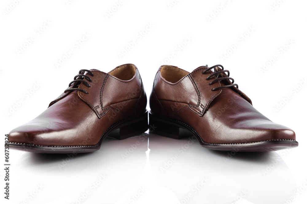 Male shoes. man's shoes isolated on white background Male shoes. man's shoes isolated on white background