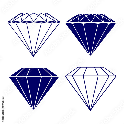 diamond symbols vector illustration