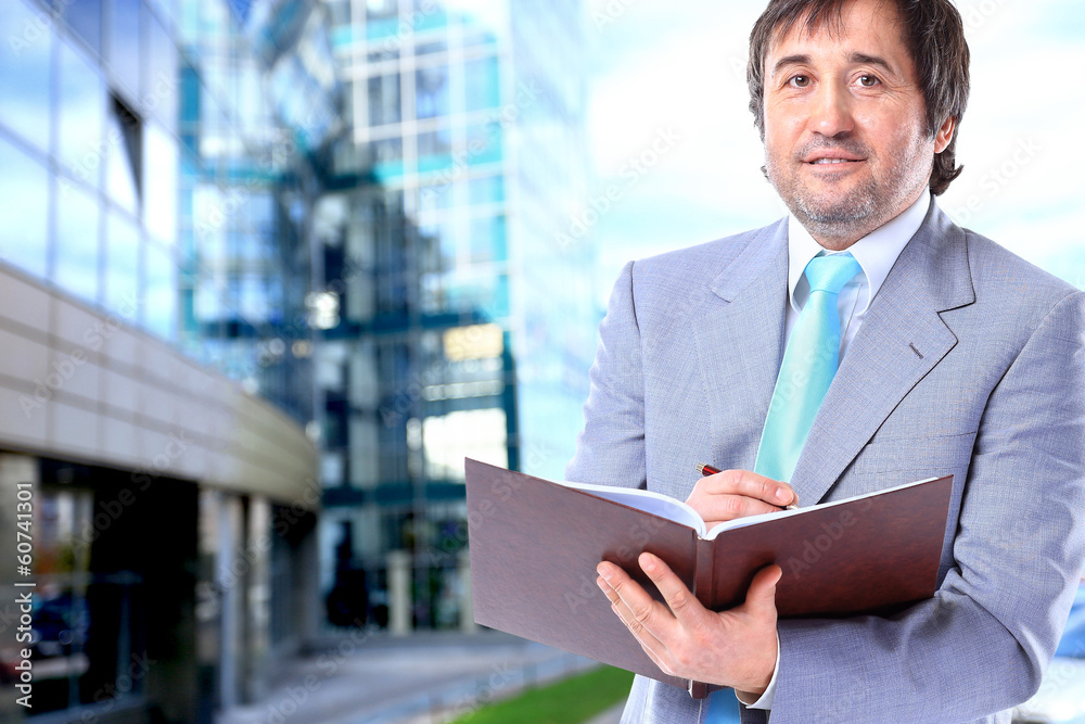 Portrait of a smiling handsome businessman Portrait of a smiling handsome businessman