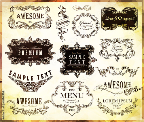 calligraphic design elements