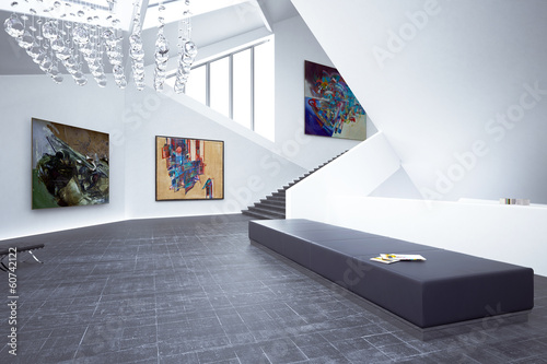 Inside a Art Gallery