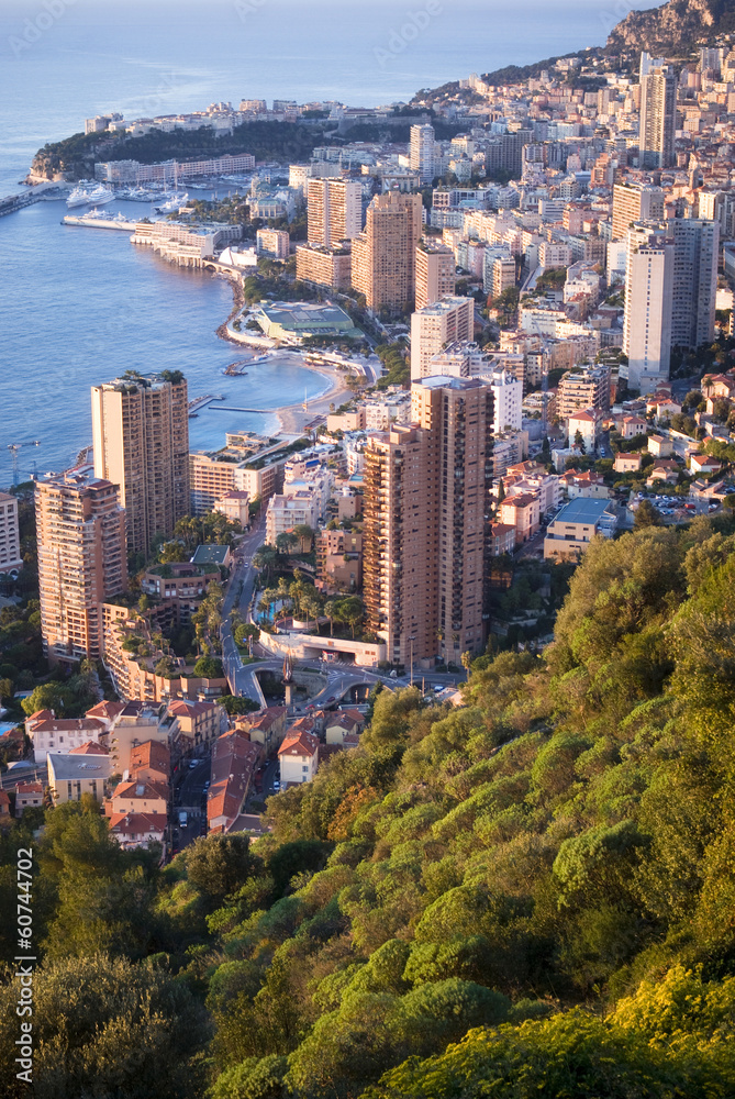 Fototapeta premium Monaco in the sunrise light