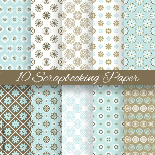 Pattern papers for scrapbook (tiling).