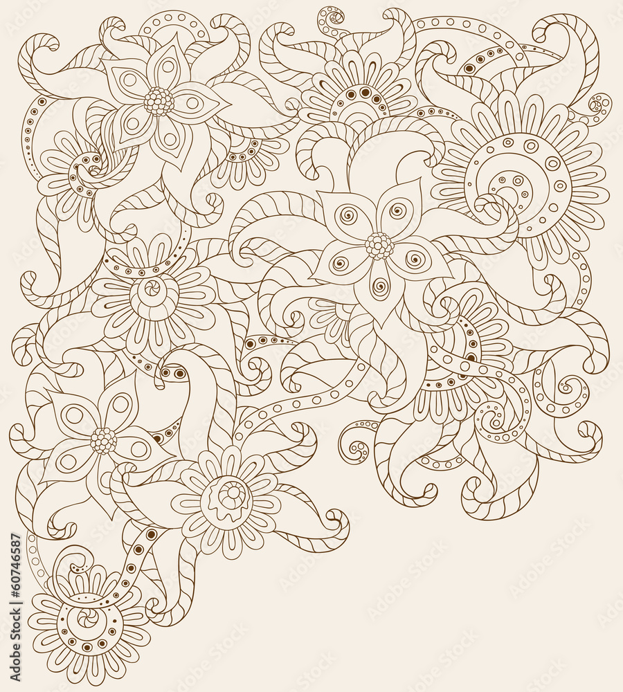 custom made wallpaper toronto digitalVector floral decorative background.